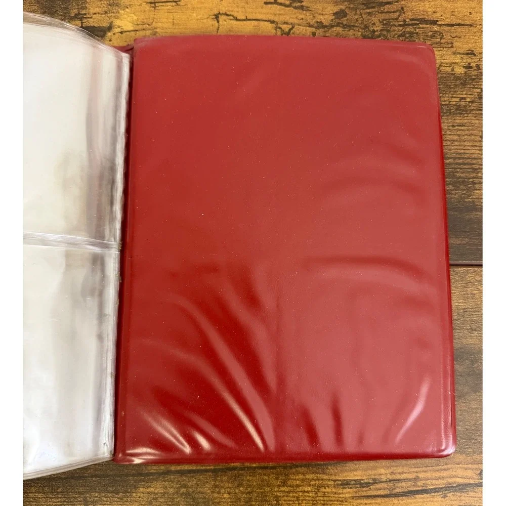 Vintage 1997 Score MLB Baseball Trading Card Album Red 4-Pocket Binder Pinnacle